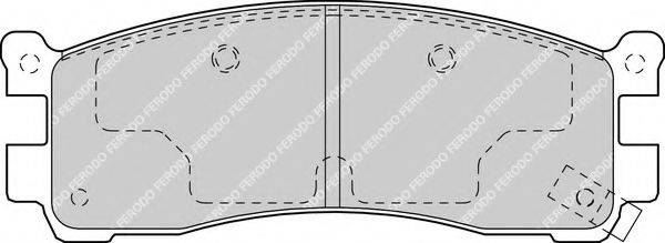 FERODO FDB1446 Комплект гальмівних колодок, дискове гальмо