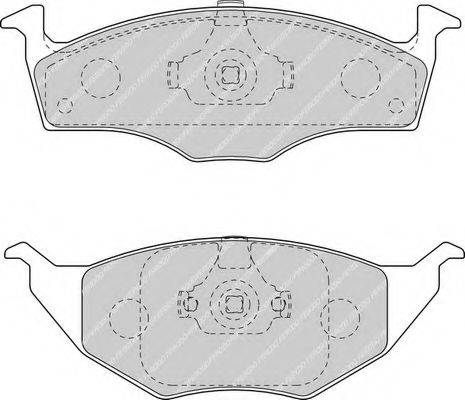 FERODO FDB1517 Комплект гальмівних колодок, дискове гальмо