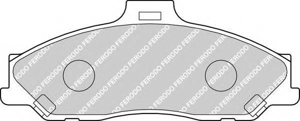 FERODO FDB1527 Комплект гальмівних колодок, дискове гальмо