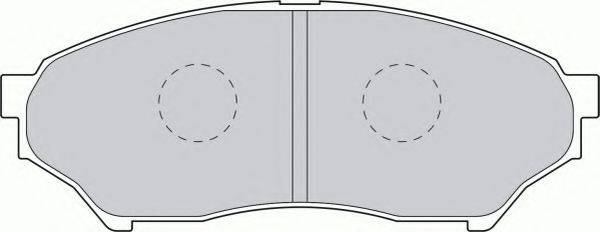 FERODO FDB1596 Комплект гальмівних колодок, дискове гальмо