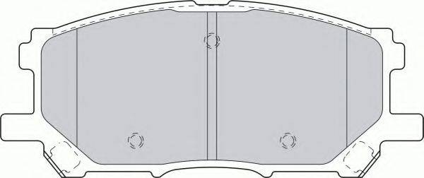 FERODO FDB1715 Комплект гальмівних колодок, дискове гальмо