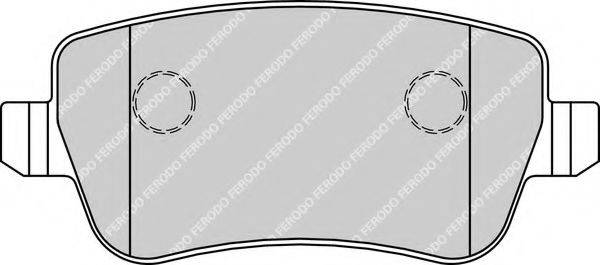 FERODO FDB1797 Комплект гальмівних колодок, дискове гальмо