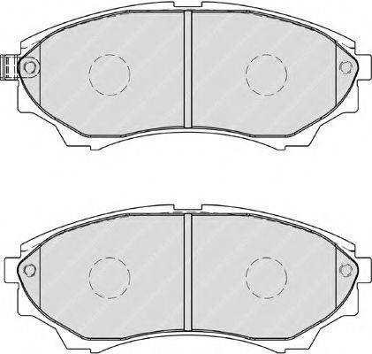 FERODO FDB1817 Комплект гальмівних колодок, дискове гальмо