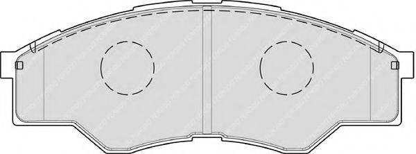 FERODO FDB1887 Комплект гальмівних колодок, дискове гальмо