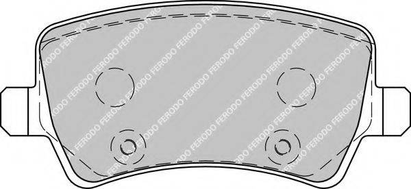 FERODO FDB1918 Комплект гальмівних колодок, дискове гальмо