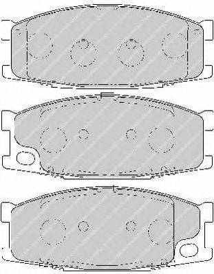 FERODO FVR1701 Комплект гальмівних колодок, дискове гальмо