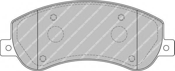 FERODO FVR1928 Комплект гальмівних колодок, дискове гальмо