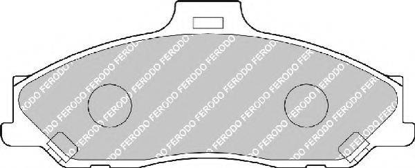 FERODO FSL1527 Комплект гальмівних колодок, дискове гальмо