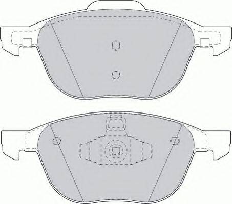FERODO FSL1594 Комплект гальмівних колодок, дискове гальмо
