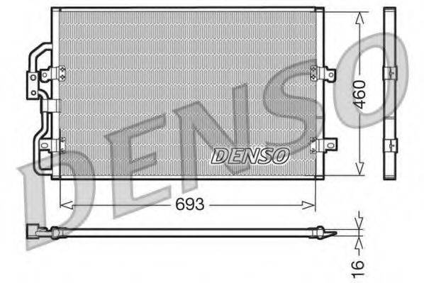 DENSO DCN07040 Конденсатор, кондиціонер