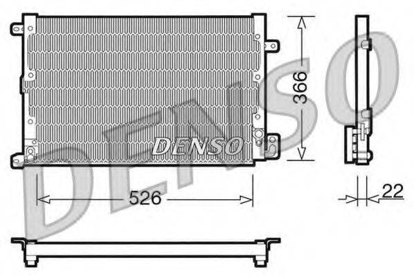 DENSO DCN01020 Конденсатор, кондиціонер