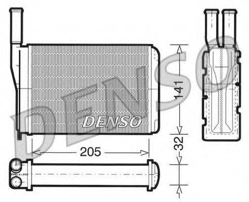 DENSO DRR23010 Теплообмінник, опалення салону