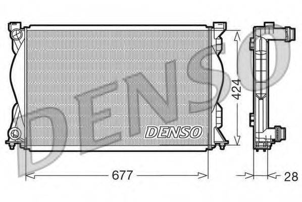 DENSO DRM02036 Радіатор, охолодження двигуна