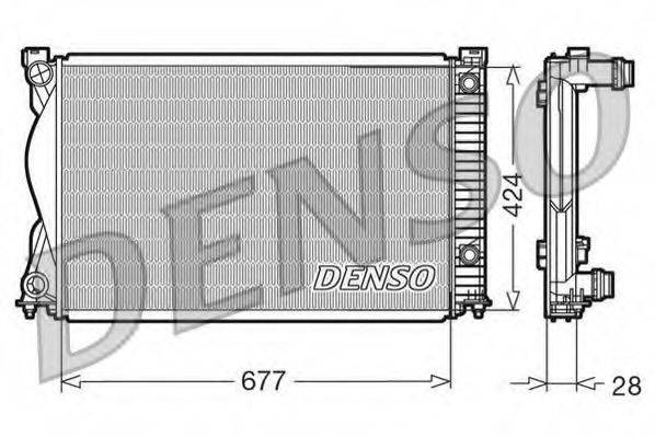 DENSO DRM02037 Радіатор, охолодження двигуна