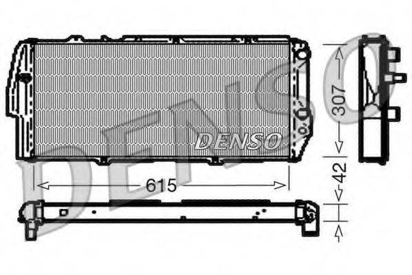 DENSO DRM02040 Радіатор, охолодження двигуна