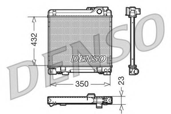 DENSO DRM05013 Радіатор, охолодження двигуна