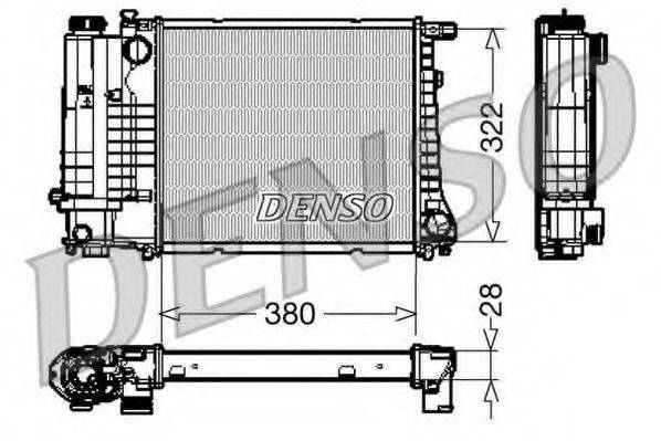 DENSO DRM05044 Радіатор, охолодження двигуна