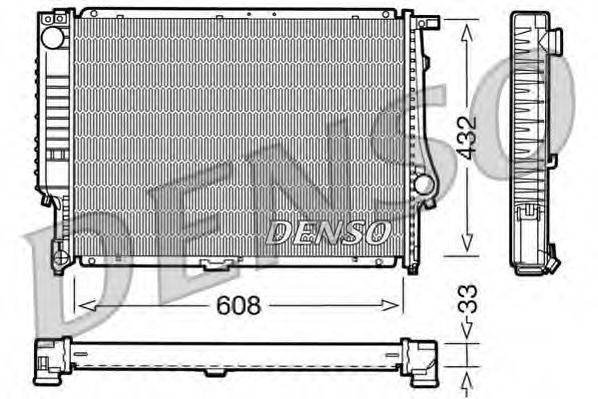 DENSO DRM05052 Радіатор, охолодження двигуна