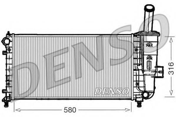 DENSO DRM09102 Радіатор, охолодження двигуна