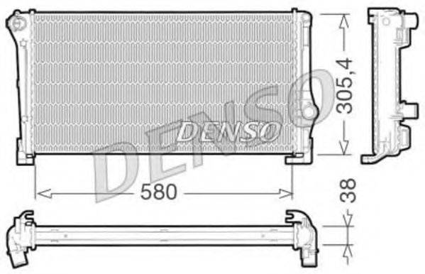 DENSO DRM09107 Радіатор, охолодження двигуна