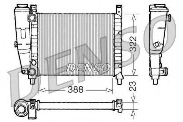 DENSO DRM09142 Радіатор, охолодження двигуна
