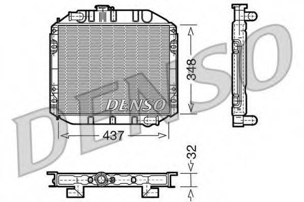 DENSO DRM10001 Радіатор, охолодження двигуна