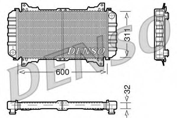 DENSO DRM10016 Радіатор, охолодження двигуна