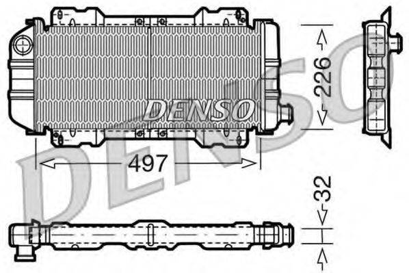 DENSO DRM10017 Радіатор, охолодження двигуна