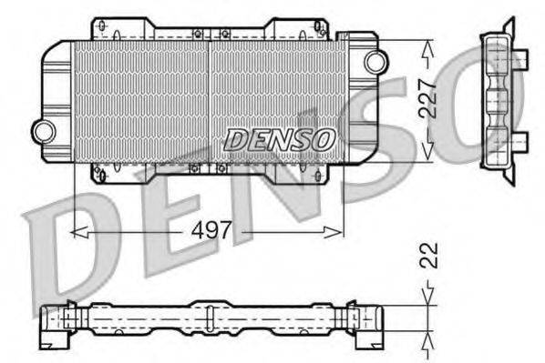 DENSO DRM10019 Радіатор, охолодження двигуна
