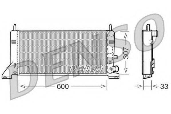 DENSO DRM10023 Радіатор, охолодження двигуна