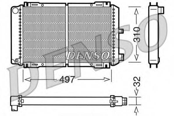 DENSO DRM10031 Радіатор, охолодження двигуна