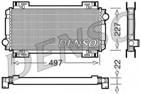 DENSO DRM10032 Радіатор, охолодження двигуна