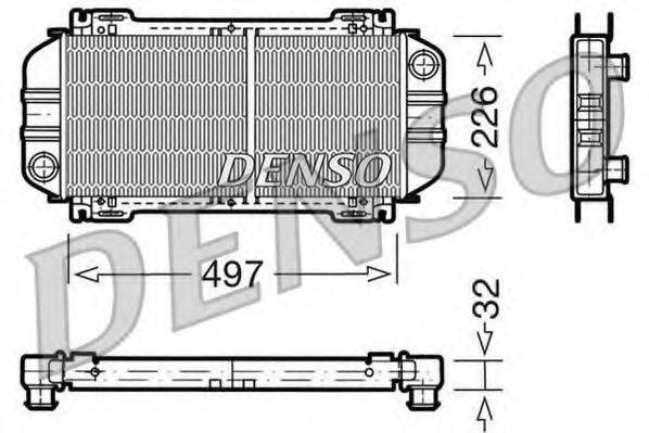 DENSO DRM10033 Радіатор, охолодження двигуна
