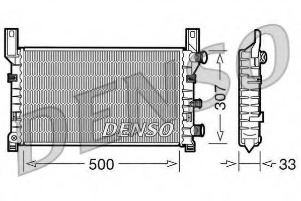 DENSO DRM10035 Радіатор, охолодження двигуна
