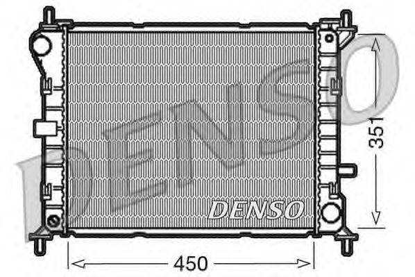 DENSO DRM10050 Радіатор, охолодження двигуна