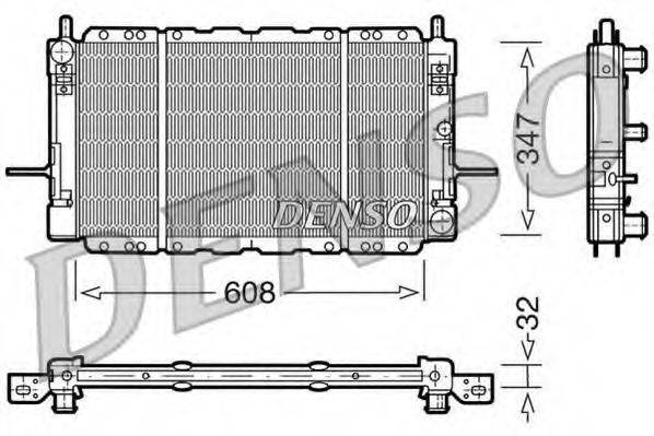 DENSO DRM10085 Радіатор, охолодження двигуна
