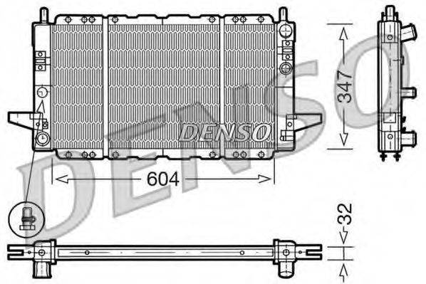 DENSO DRM10086 Радіатор, охолодження двигуна