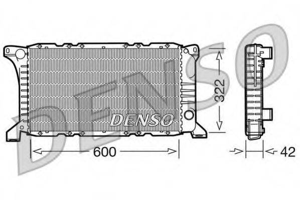 DENSO DRM10097 Радіатор, охолодження двигуна