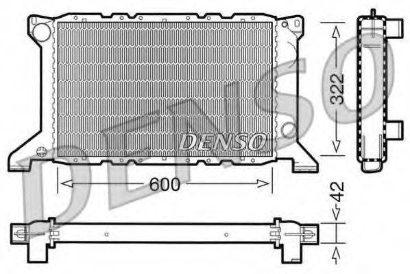 DENSO DRM10098 Радіатор, охолодження двигуна