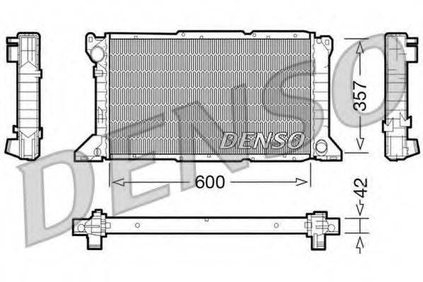 DENSO DRM10100 Радіатор, охолодження двигуна