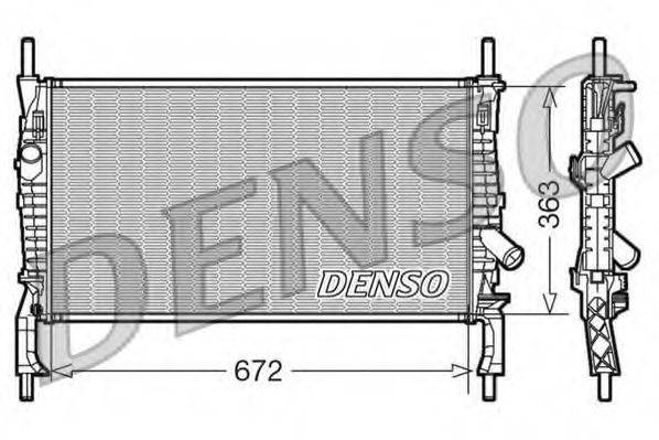 DENSO DRM10105 Радіатор, охолодження двигуна