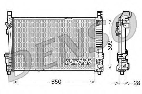 DENSO DRM17013 Радіатор, охолодження двигуна