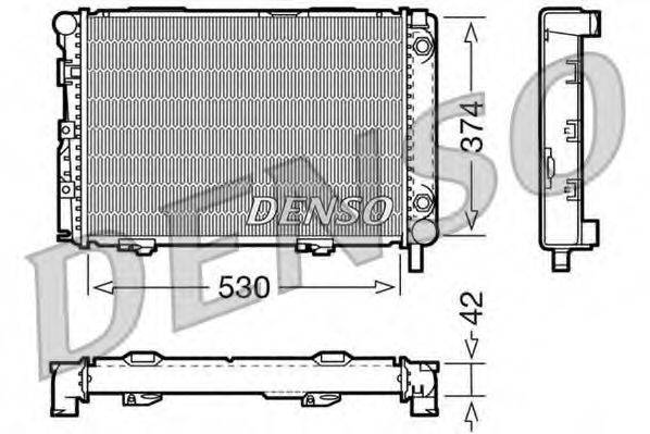 DENSO DRM17026 Радіатор, охолодження двигуна