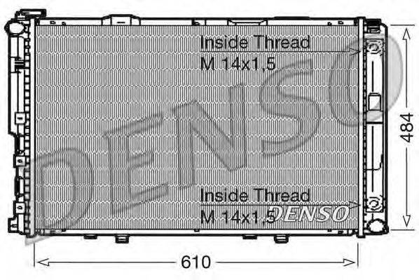 DENSO DRM17039 Радіатор, охолодження двигуна