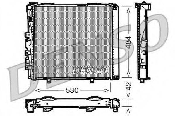 DENSO DRM17040 Радіатор, охолодження двигуна
