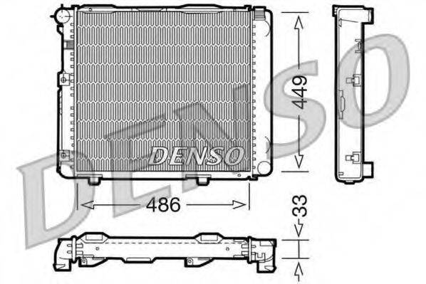 DENSO DRM17068 Радіатор, охолодження двигуна