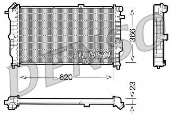 DENSO DRM20020 Радіатор, охолодження двигуна
