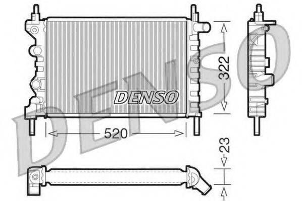 DENSO DRM20031 Радіатор, охолодження двигуна
