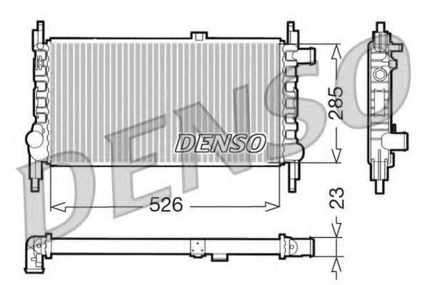 DENSO DRM20035 Радіатор, охолодження двигуна