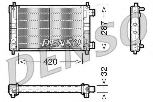 DENSO DRM20063 Радіатор, охолодження двигуна